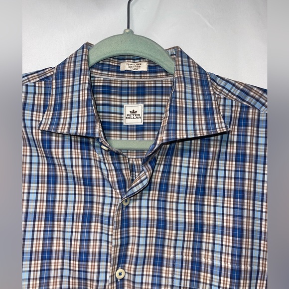 Peter Millar Plad Long Sleeve Button Up  XL Men’s - Picture 2 of 8